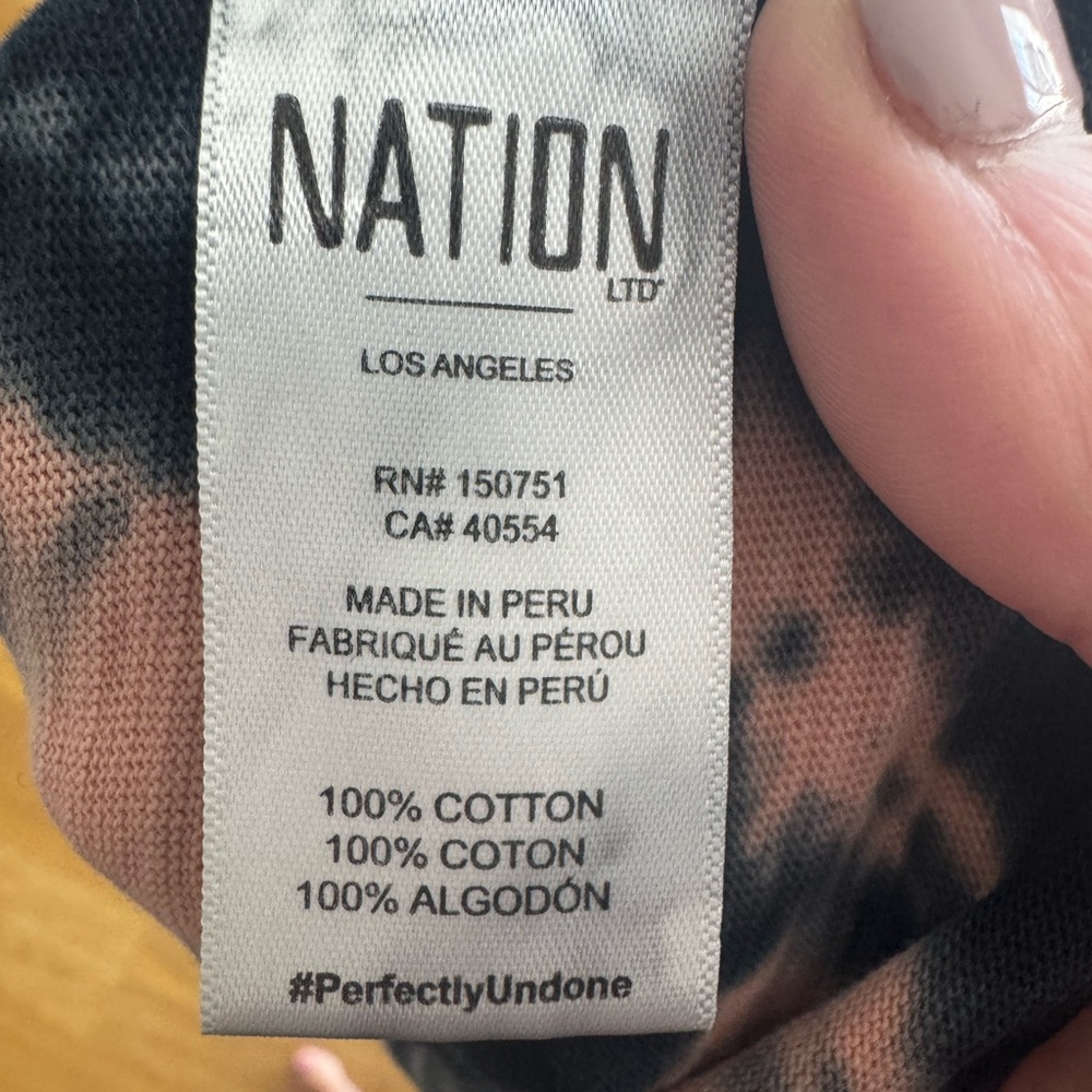 Nation LTD Lisa Spiral tie dye Relaxed Tee - Picture 10 of 10